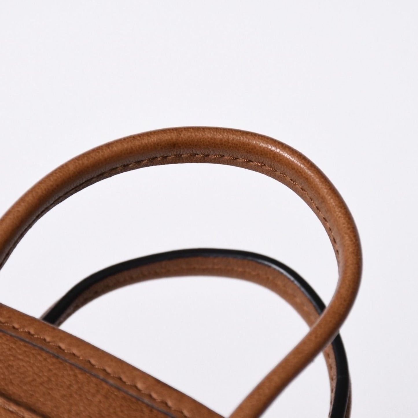 Miu Miu Aventure Micro Top Handle Bag Nappa Leather Brown Gold — view 8