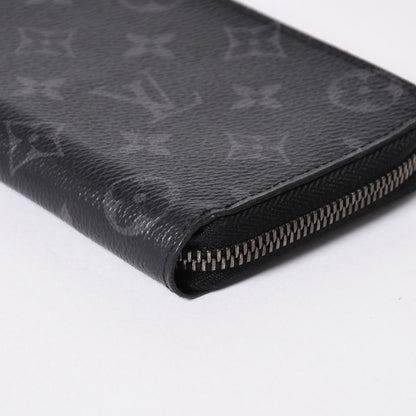 Louis Vuitton Zippy Wallet Vertical Monogram Eclipse Canvas Black Silver — view 6