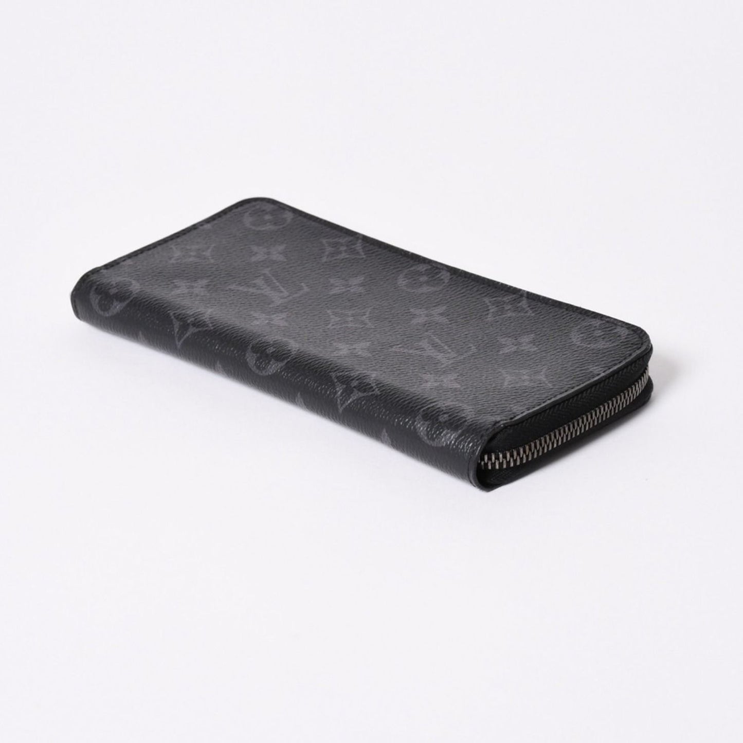 Louis Vuitton Zippy Wallet Vertical Monogram Eclipse Canvas Black Silver — view 5