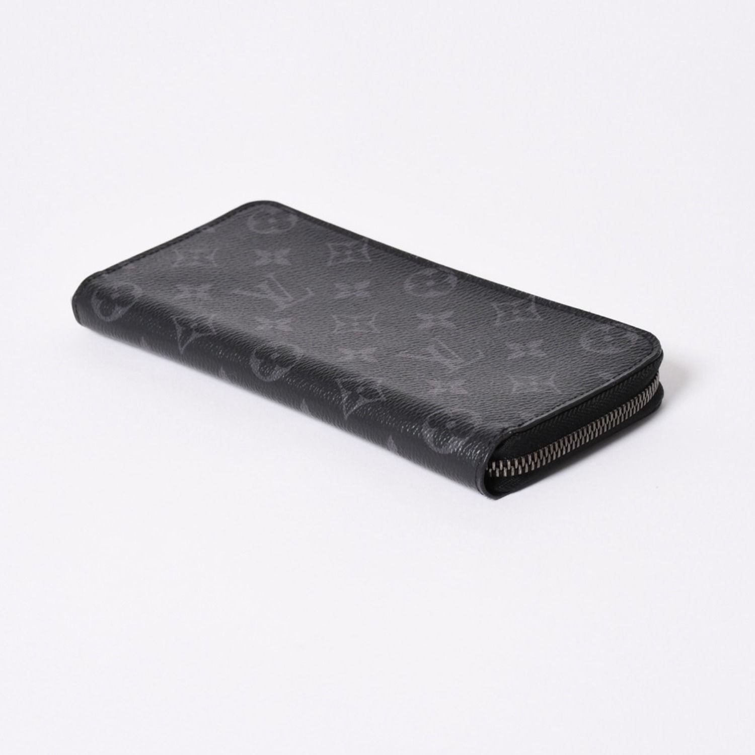 Louis Vuitton Zippy Wallet Vertical Monogram Eclipse Canvas Black Silver — view 5