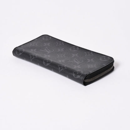 Louis Vuitton Zippy Wallet Vertical Monogram Eclipse Canvas Black Silver — view 5
