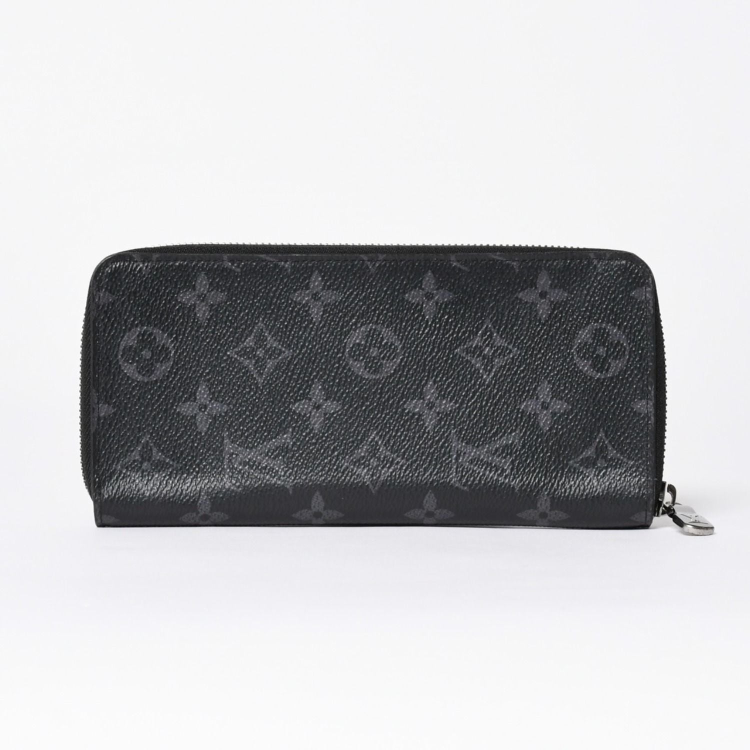 Louis Vuitton Zippy Wallet Vertical Monogram Eclipse Canvas Black Silver — view 2