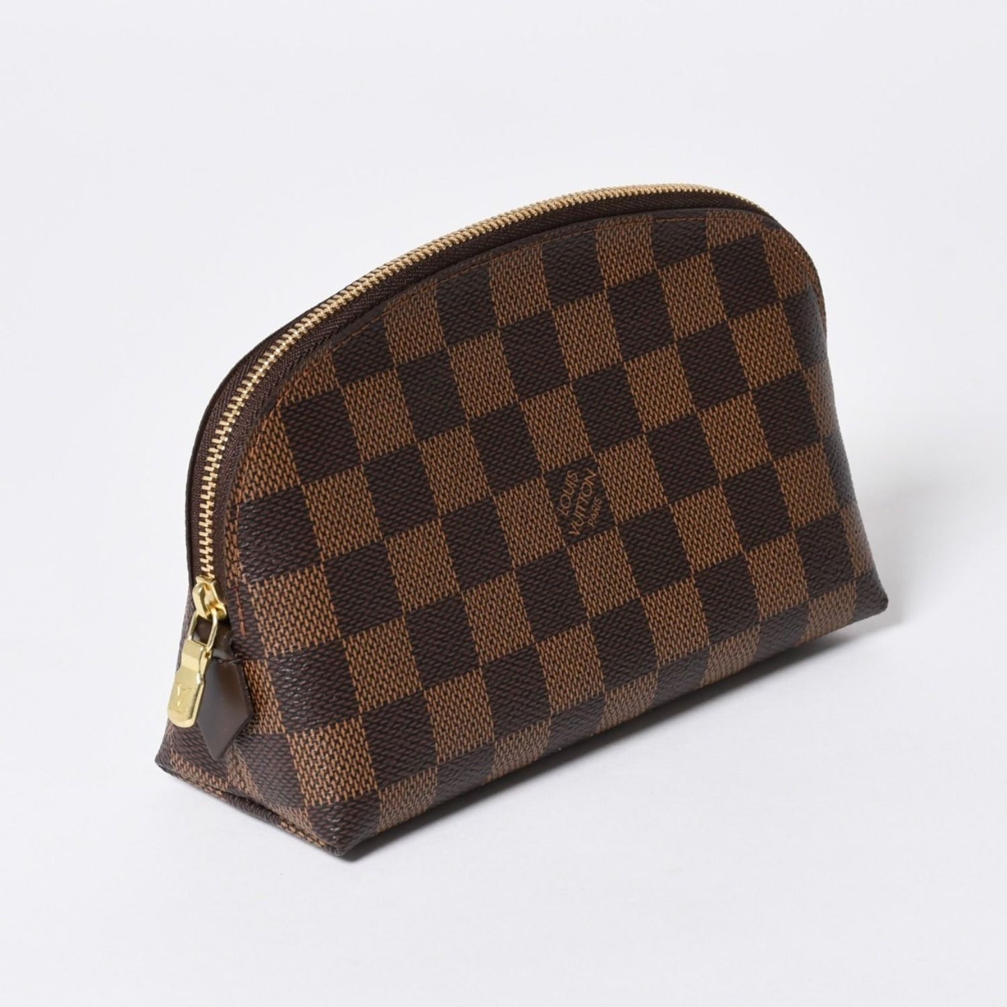 Louis Vuitton Pochette Dami Canvas Leather Ebene Handbag — view 3