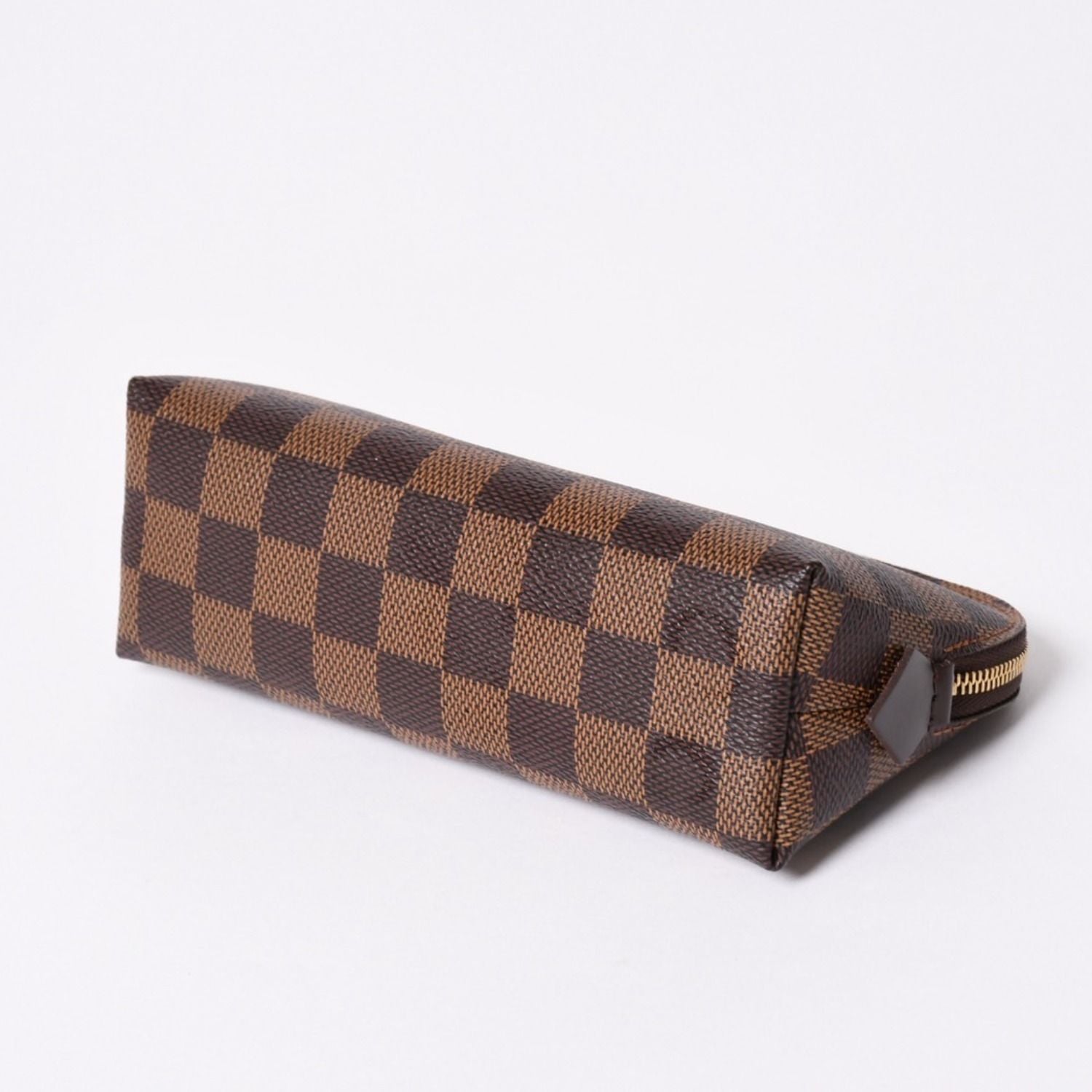 Louis Vuitton Pochette Dami Canvas Leather Ebene Handbag — view 7