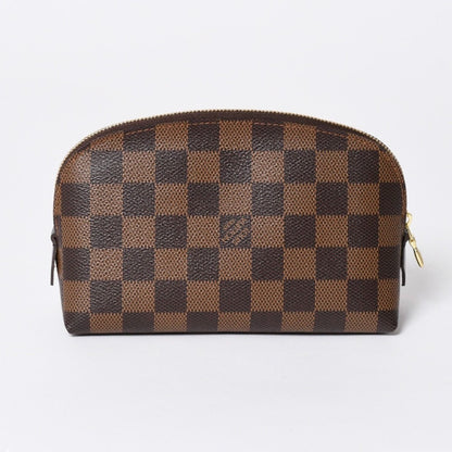 Louis Vuitton Pochette Dami Canvas Leather Ebene Handbag — view 2