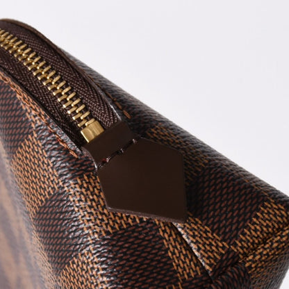 Louis Vuitton Pochette Dami Canvas Leather Ebene Handbag — view 5