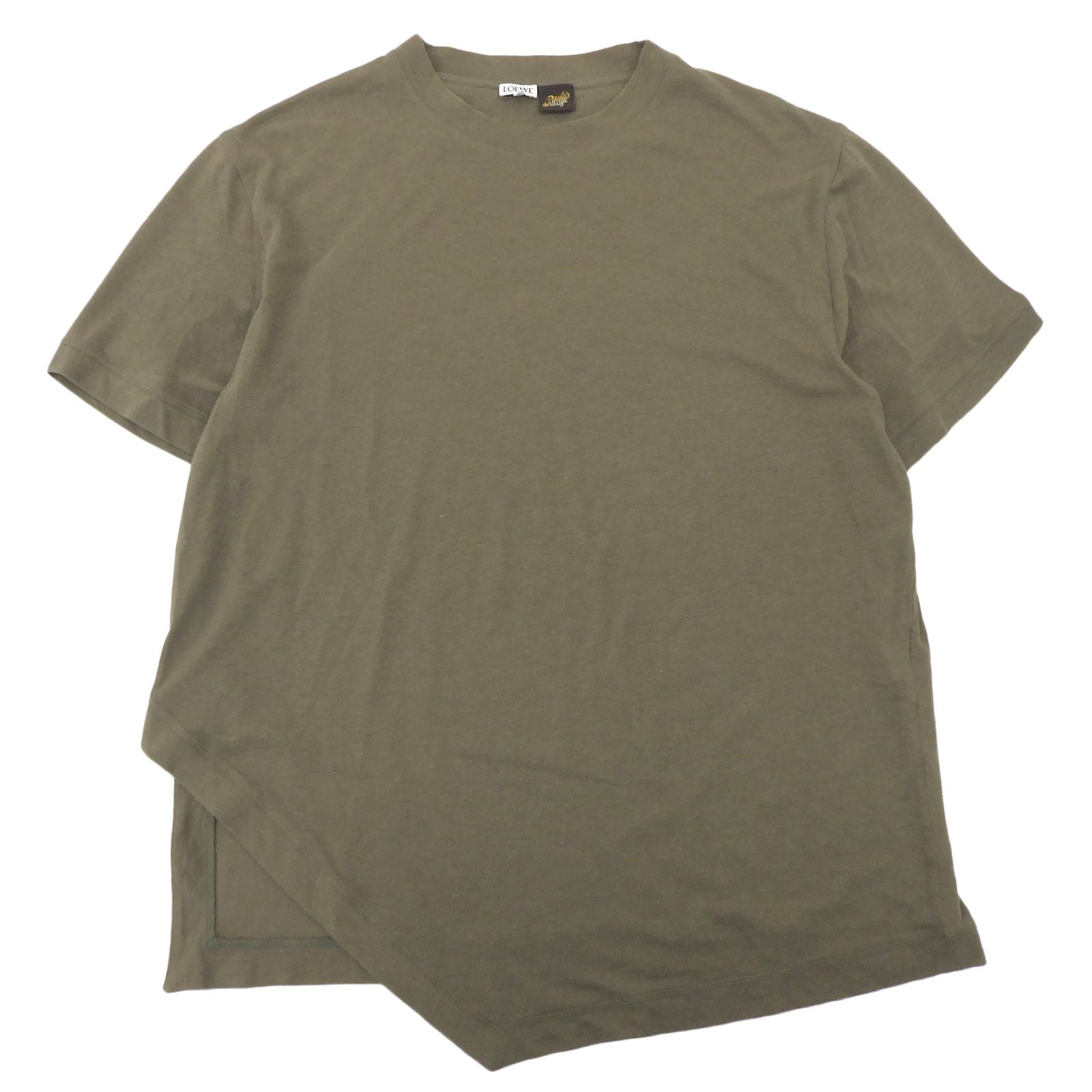 Loewe Paula's Ibiza Anagram Embroidery Short Sleeve T-Shirt Khaki XXL