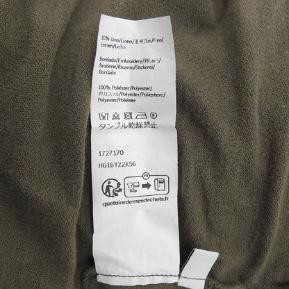 Loewe Paula's Ibiza Anagram Embroidery Short Sleeve T-Shirt Khaki XXL — view 8