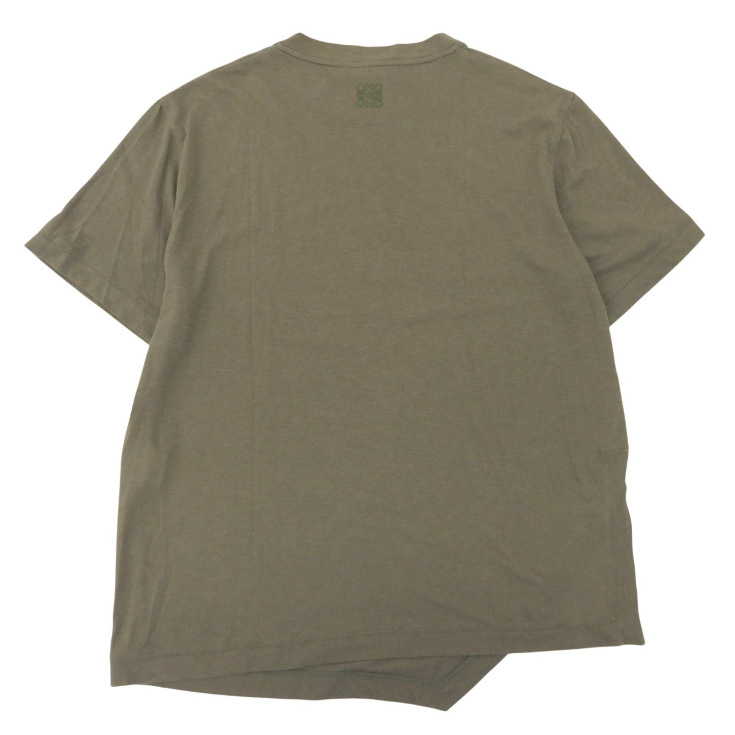Loewe Paula's Ibiza Anagram Embroidery Short Sleeve T-Shirt Khaki XXL — view 2