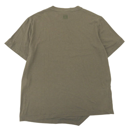 Loewe Paula's Ibiza Anagram Embroidery Short Sleeve T-Shirt Khaki XXL — view 2