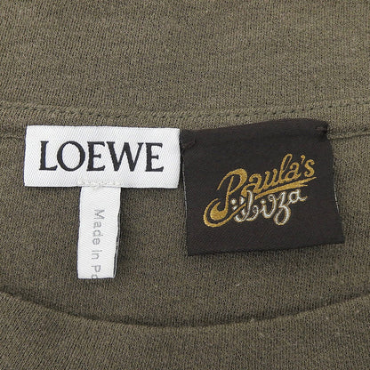 Loewe Paula's Ibiza Anagram Embroidery Short Sleeve T-Shirt Khaki XXL — view 6