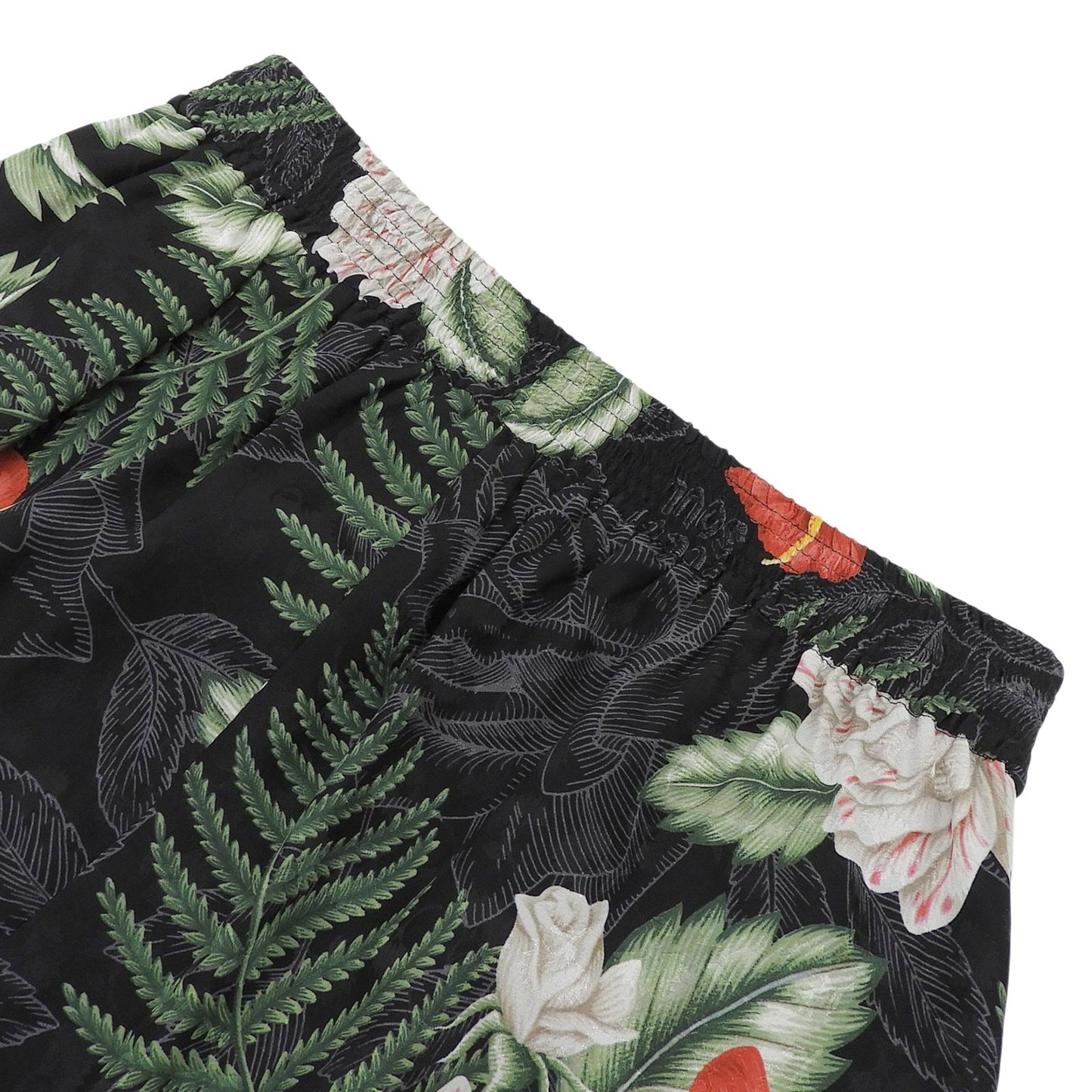 Gucci Silk 100% Logo Button Hawaiian Print Shorts Multi 36 — view 4