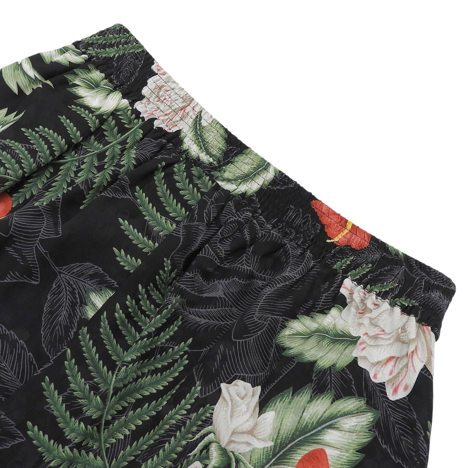Gucci Silk 100% Logo Button Hawaiian Print Shorts Multi 36 — view 4