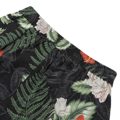Gucci Silk 100% Logo Button Hawaiian Print Shorts Multi 36 — view 4