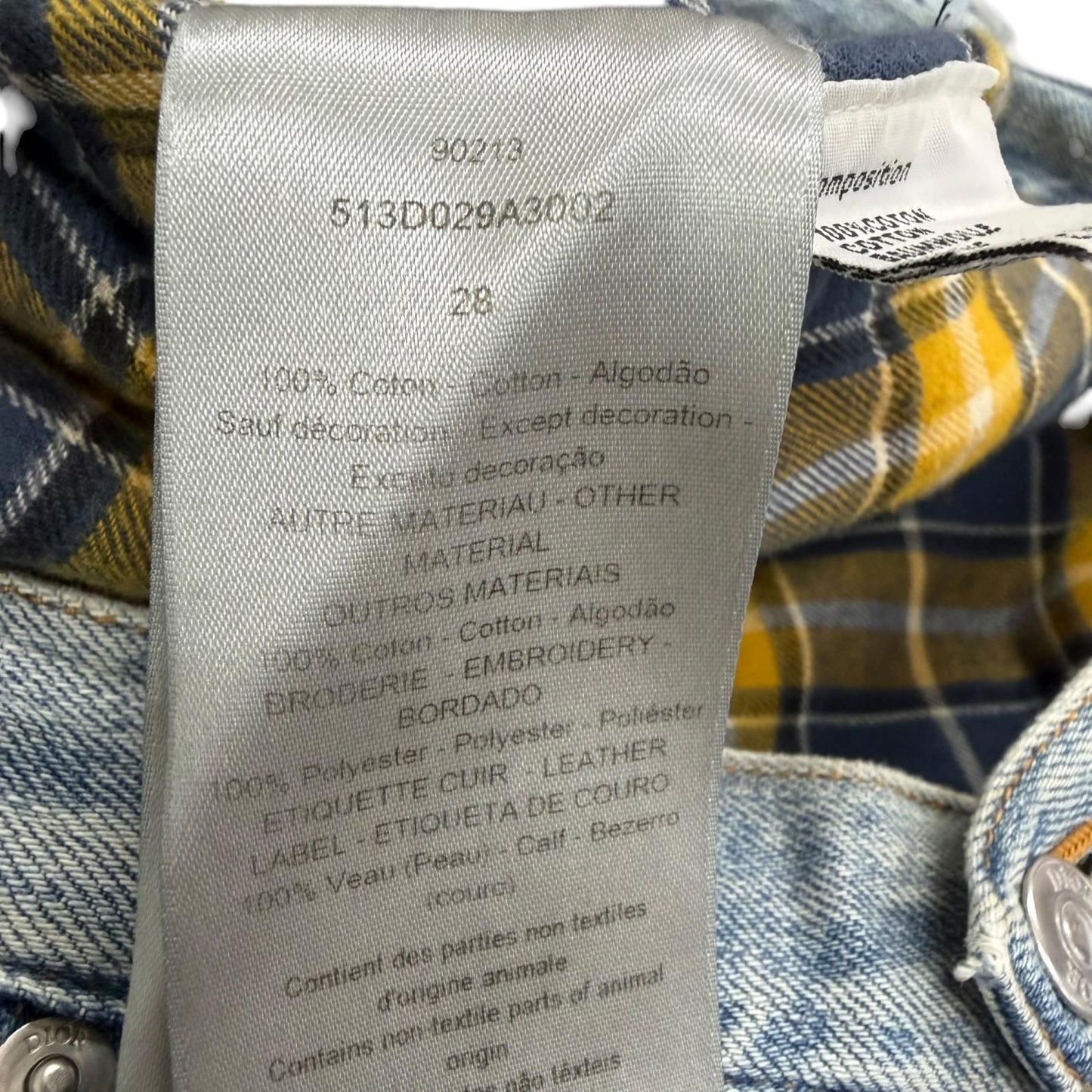 Dior Homme Distressed Heritage Button Fly Denim Pants Light Blue 28 — view 7
