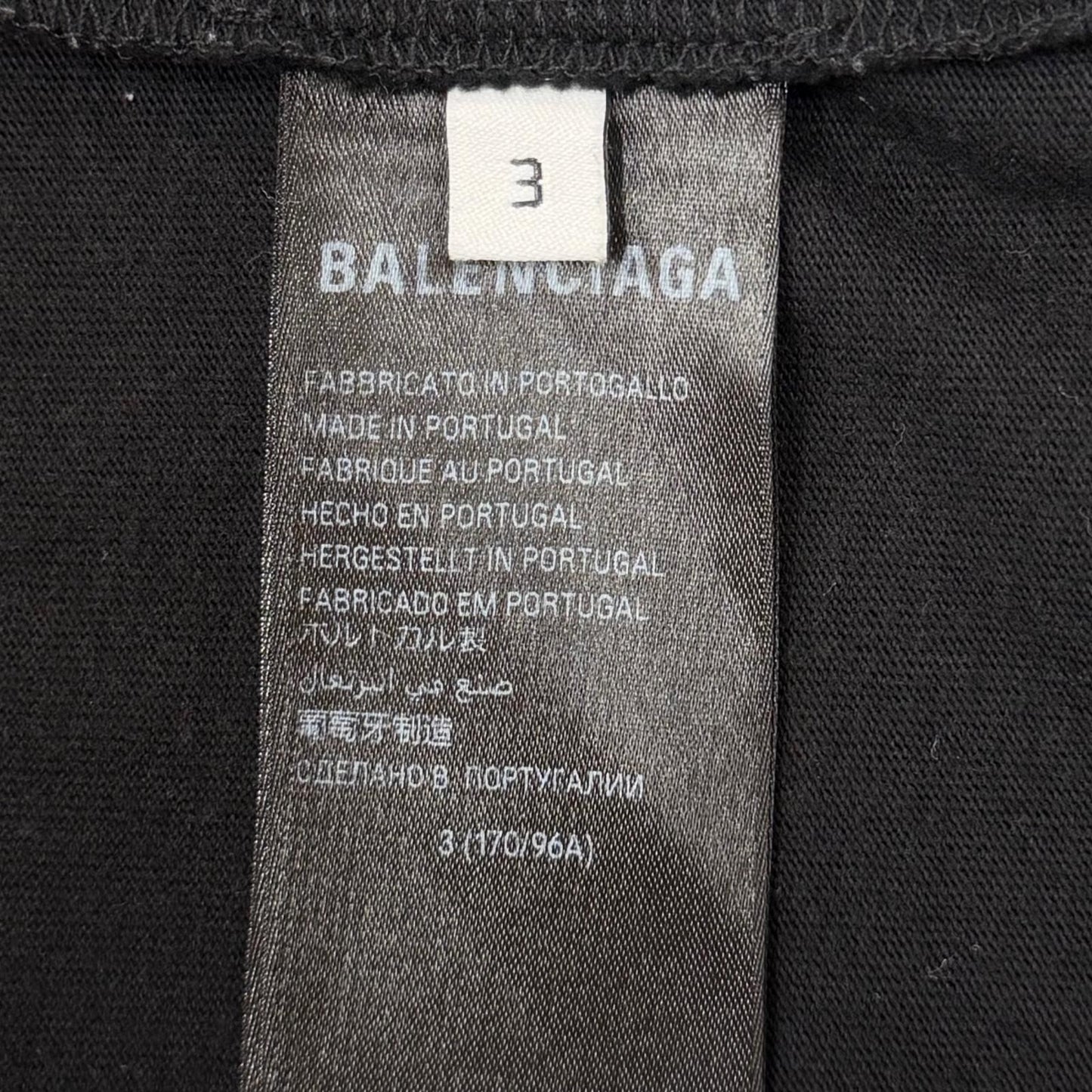 Balenciaga Darkwave Tee Cotton Distressed Oversized Short Sleeve T-Shirt — view 7