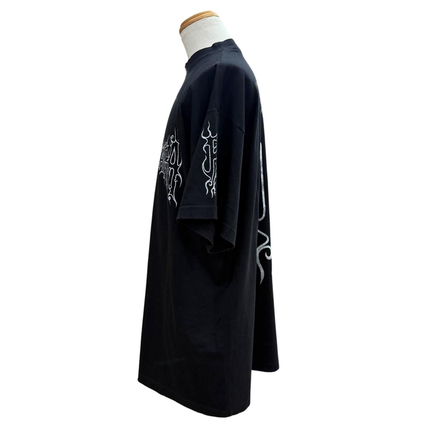Balenciaga Darkwave Tee Cotton Distressed Oversized Short Sleeve T-Shirt — view 3