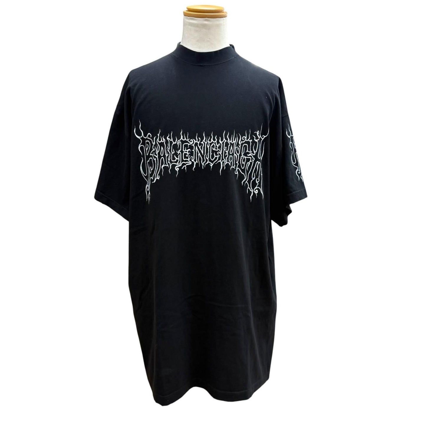 Balenciaga Darkwave Tee Cotton Distressed Oversized Short Sleeve T-Shirt