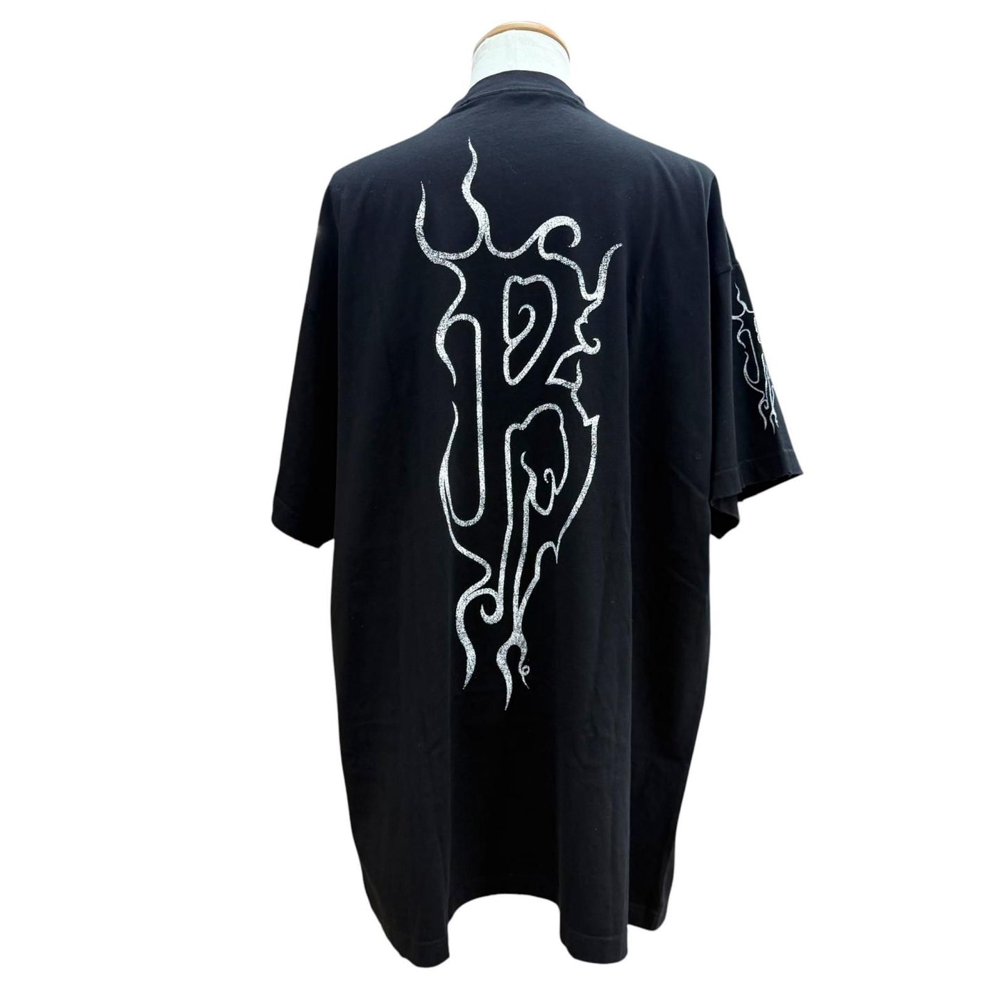 Balenciaga Darkwave Tee Cotton Distressed Oversized Short Sleeve T-Shirt — view 4