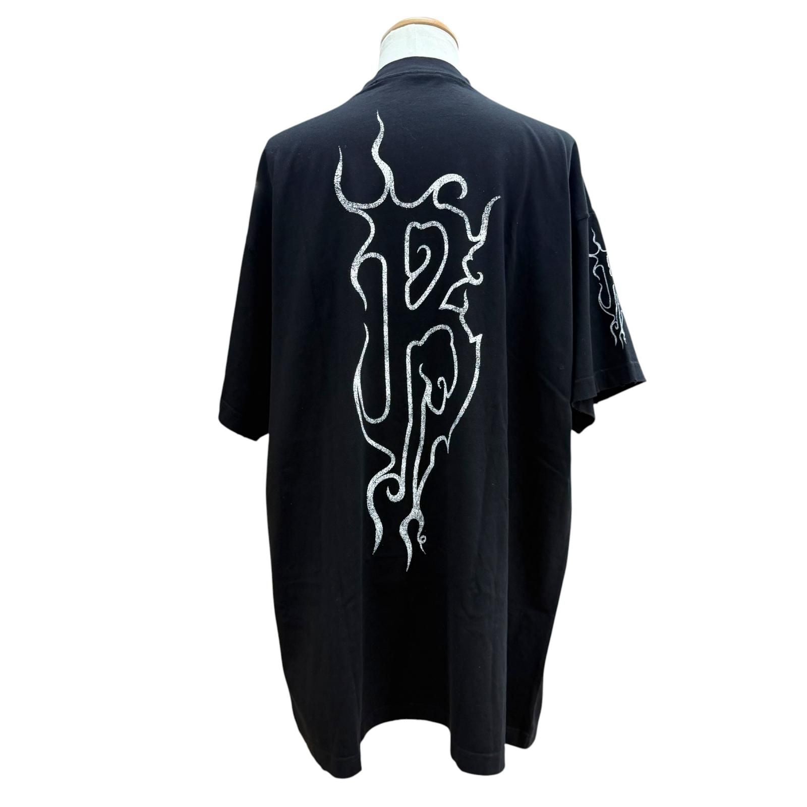 Balenciaga Darkwave Tee Cotton Distressed Oversized Short Sleeve T-Shirt — view 4