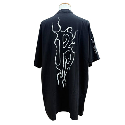Balenciaga Darkwave Tee Cotton Distressed Oversized Short Sleeve T-Shirt — view 4