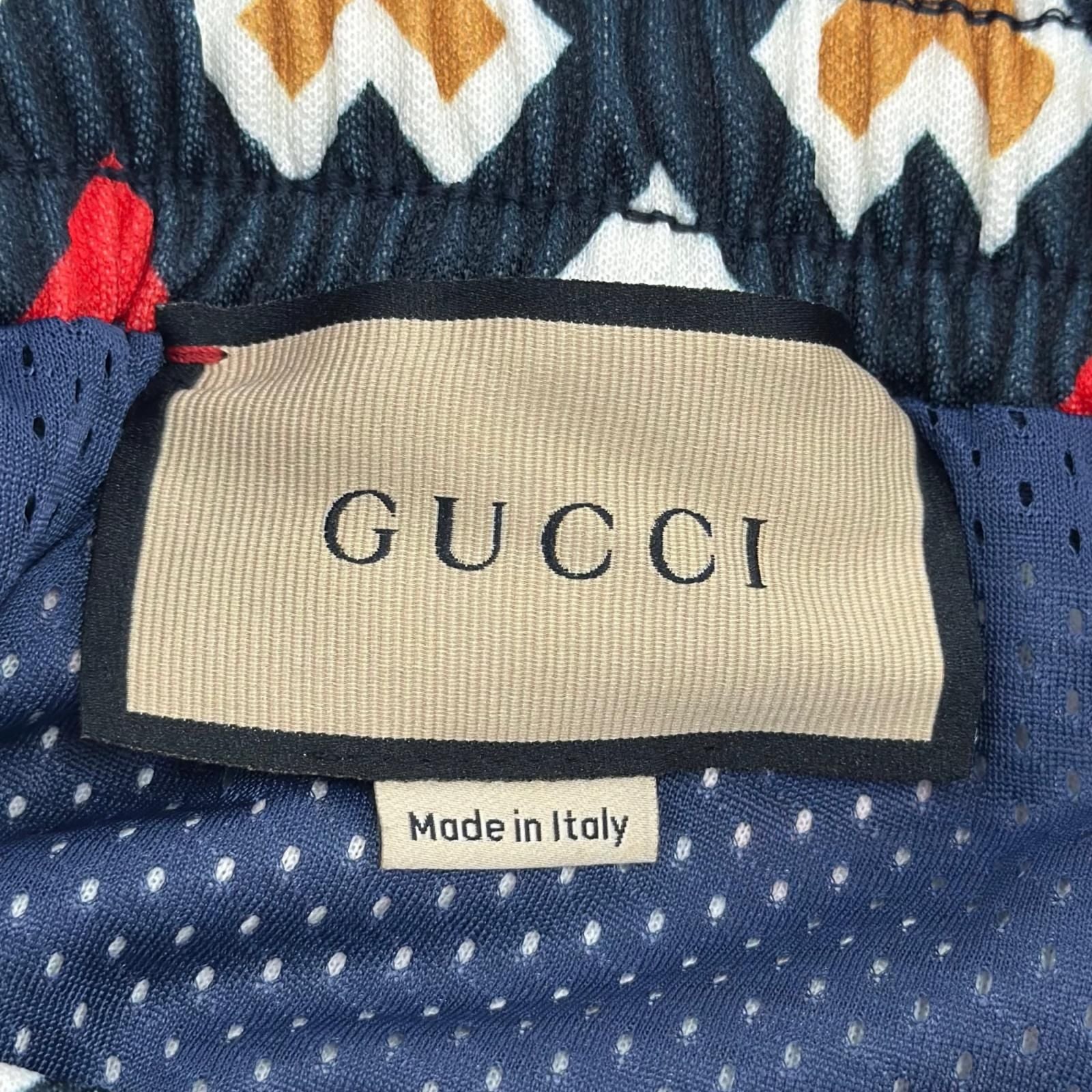 Gucci Square G Heart Print All Over Technical Jersey Shorts — view 7