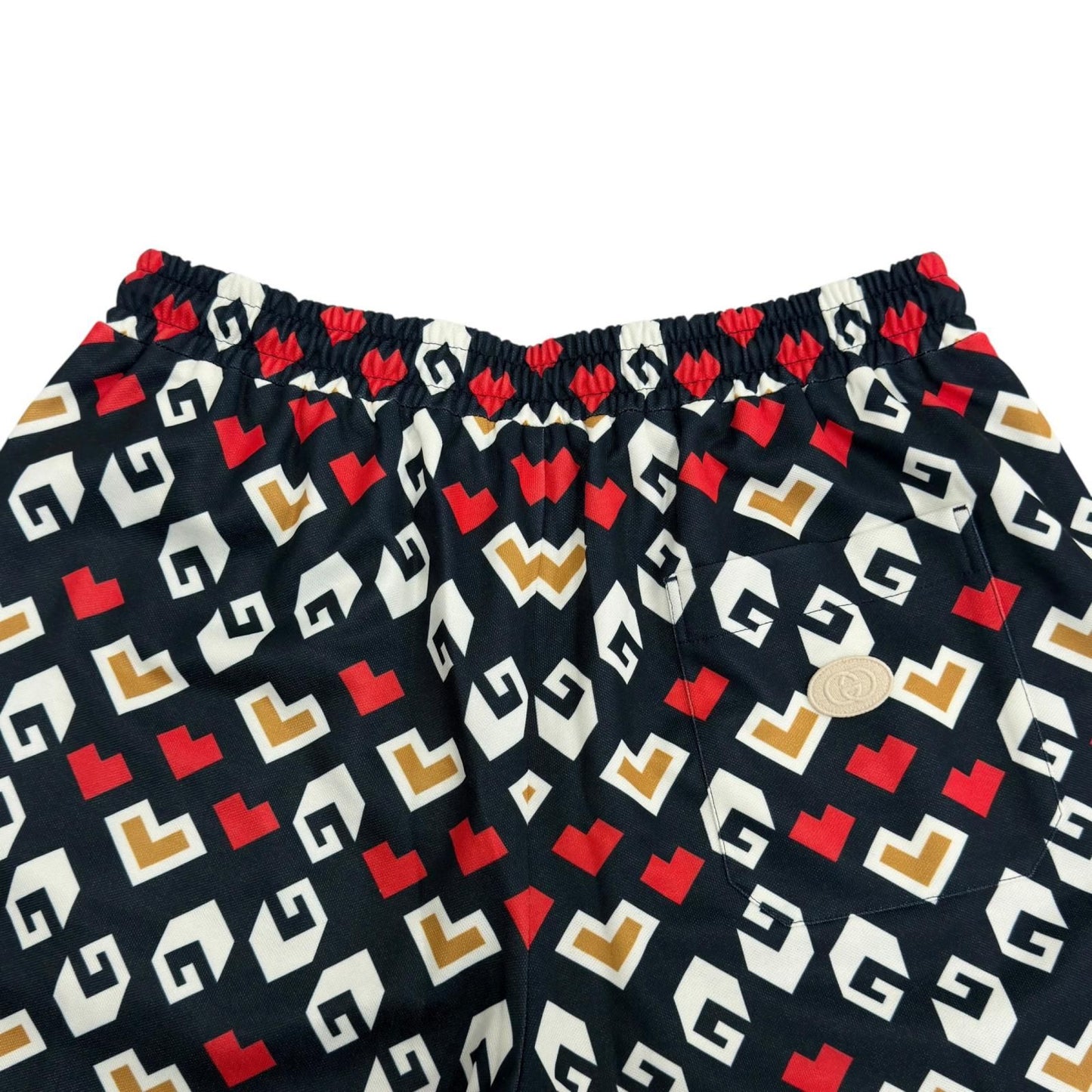 Gucci Square G Heart Print All Over Technical Jersey Shorts — view 4