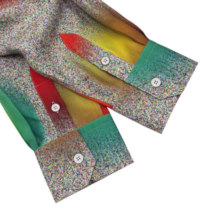 Louis Vuitton Silk 100% Logo Button Fantastic Imagination Long Sleeve Shirt — view 5