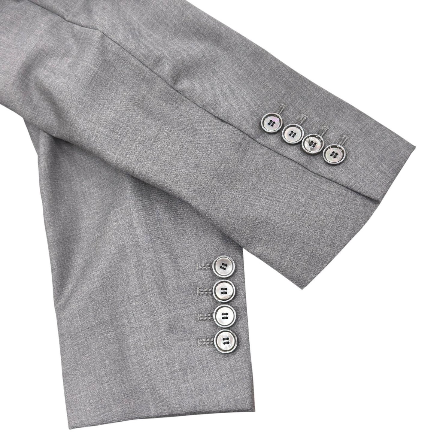 Dior Wool Silk Single Tailored Jacket Gray 42 — view 6