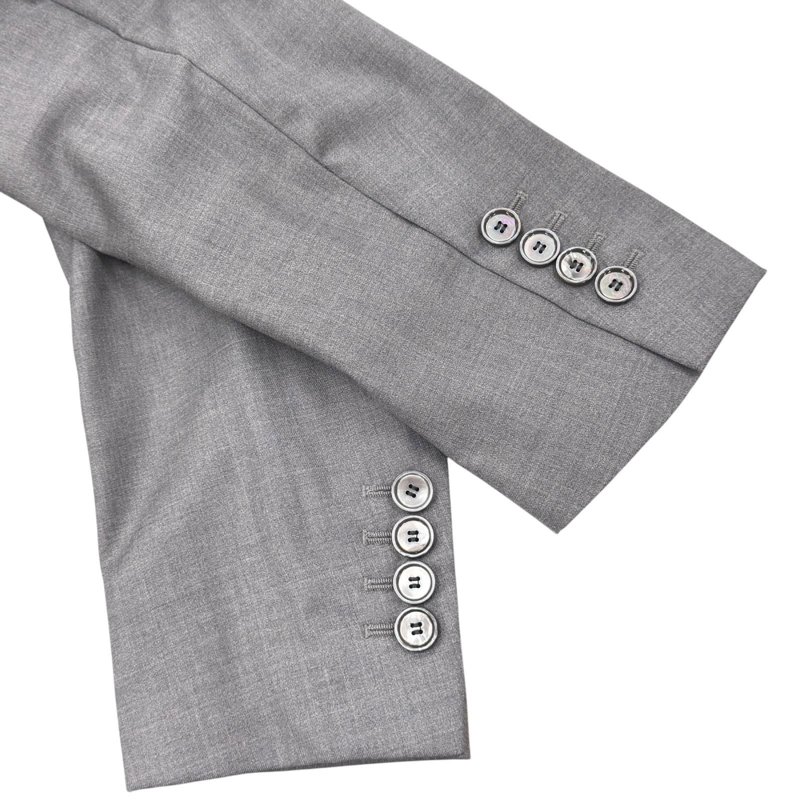 Dior Wool Silk Single Tailored Jacket Gray 42 — view 6