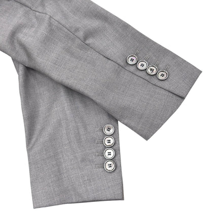 Dior Wool Silk Single Tailored Jacket Gray 42 — view 6