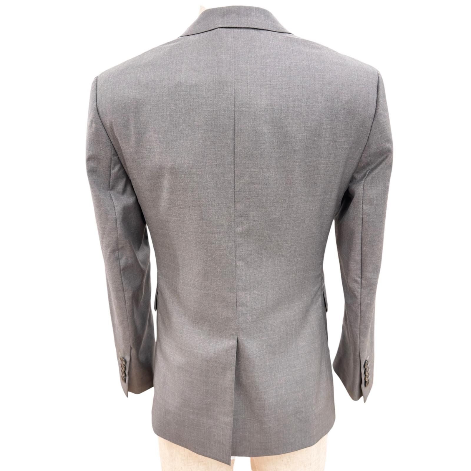 Dior Wool Silk Single Tailored Jacket Gray 42 — view 4