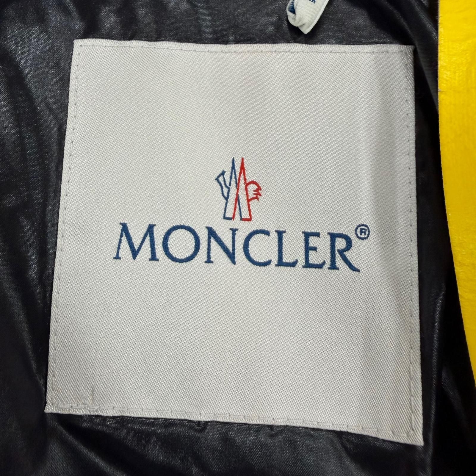 Moncler Genius 2 Patricia Logo Patch Hooded Down Coat Black Beige 00 — view 8
