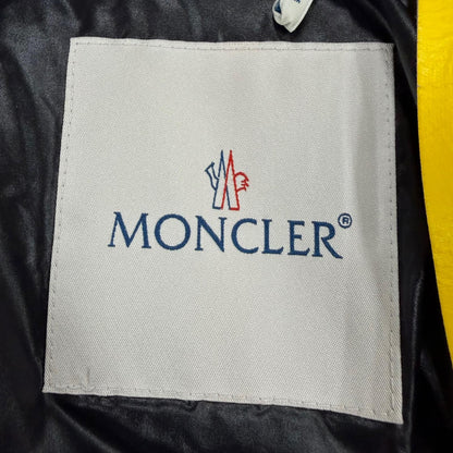 Moncler Genius 2 Patricia Logo Patch Hooded Down Coat Black Beige 00 — view 8