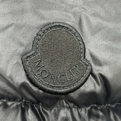 Moncler Genius 2 Patricia Logo Patch Hooded Down Coat Black Beige 00 — view 6