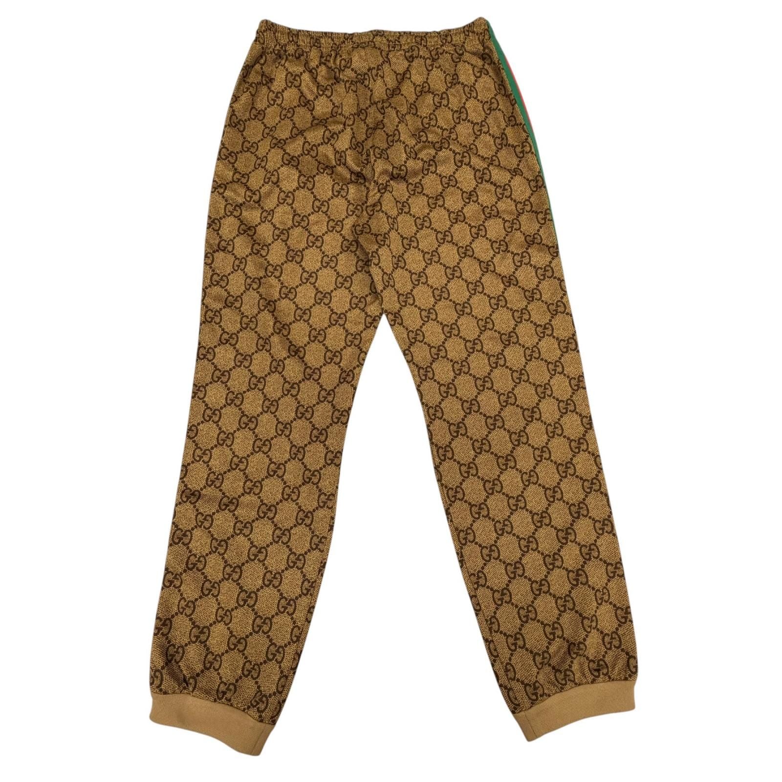Gucci Web Line GG Print Technical Jersey Set Brown Jacket — view 8