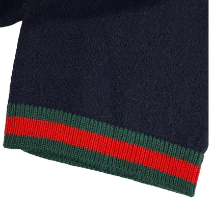 Gucci Cashmere 100% Web Stripe Turtleneck Lightweight Sweater XS — view 5