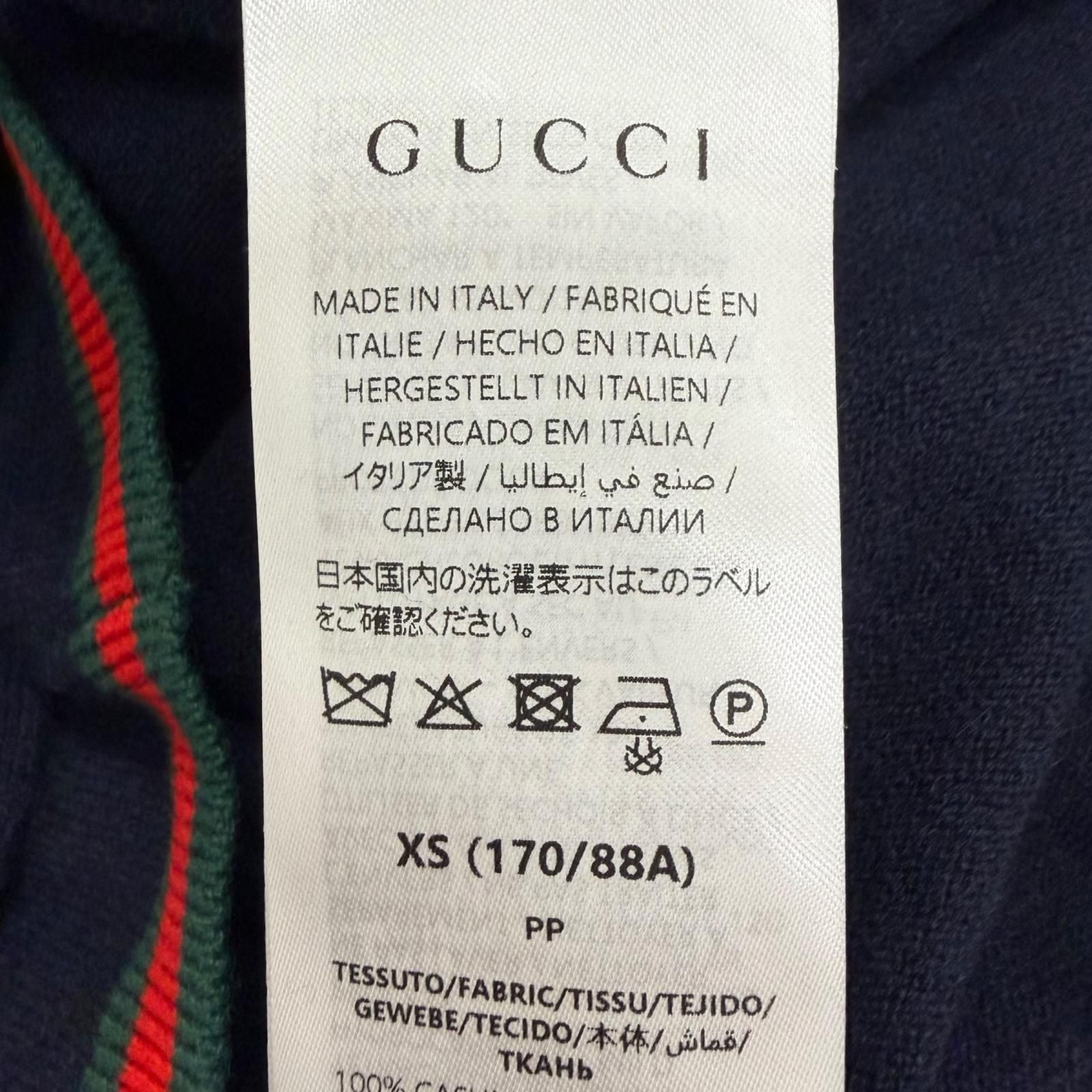Gucci Cashmere 100% Web Stripe Turtleneck Lightweight Sweater XS — view 7