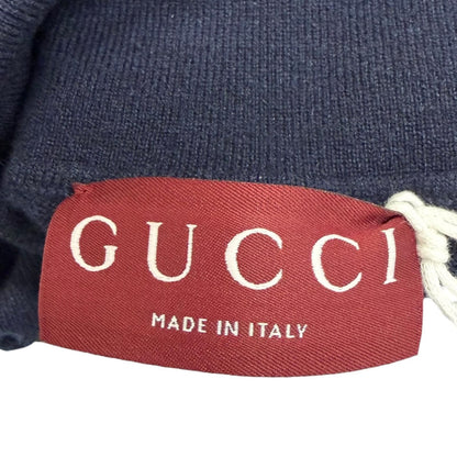 Gucci Cashmere 100% Web Stripe Turtleneck Lightweight Sweater XS — view 6