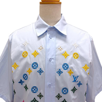 Louis Vuitton Monogram Flower Embroidery Short Sleeve Shirt — view 2