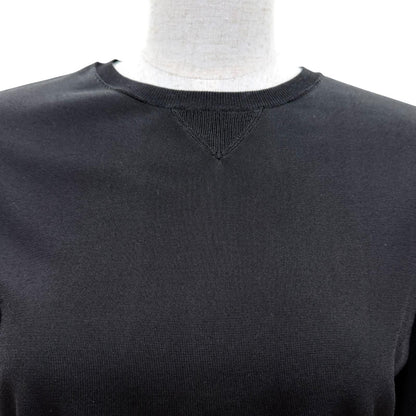 Chanel CC Logo Button Long Sleeve Knit Top Black Sweater 36 — view 2