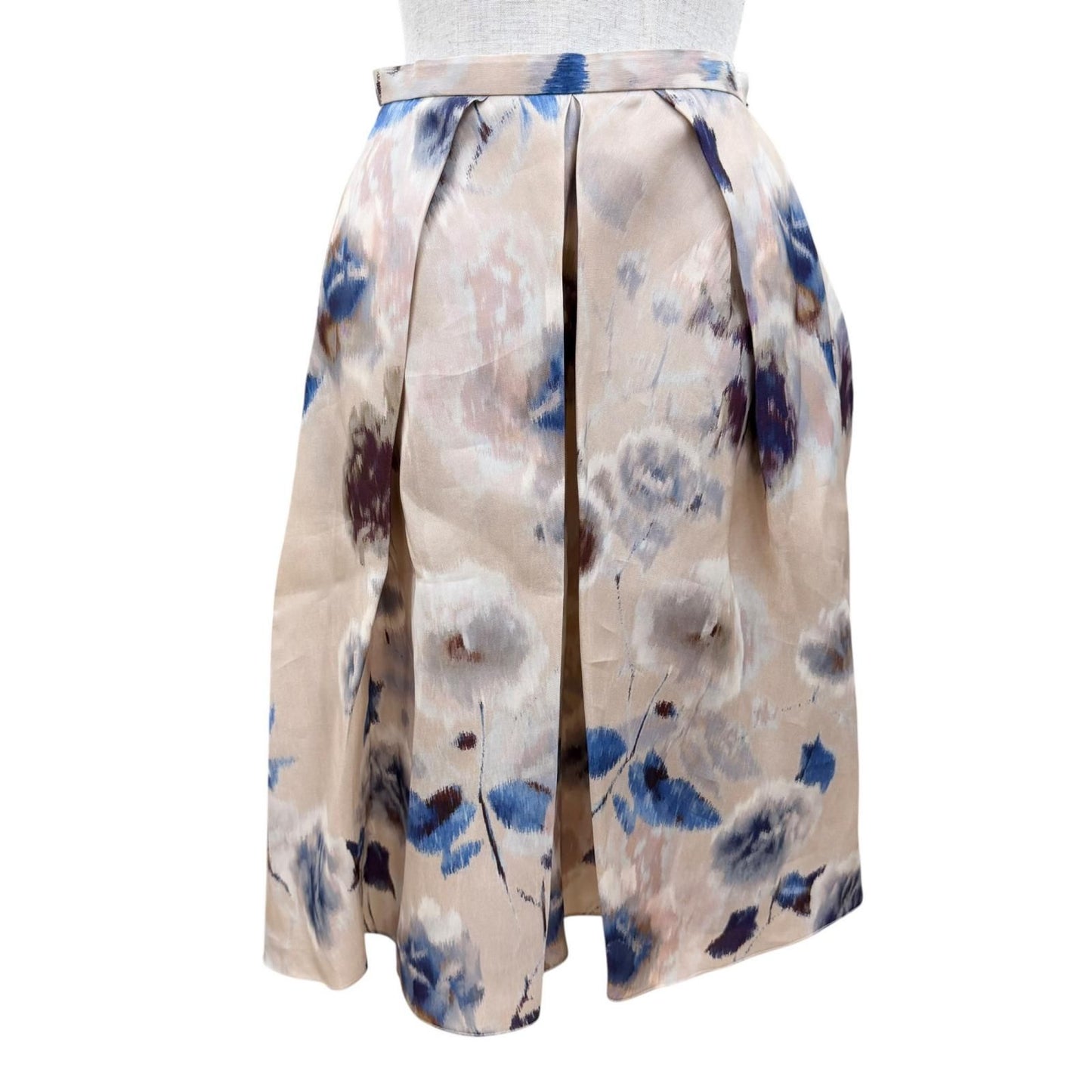 Dior Silk 100% Floral Design Skirt Multicolor 38