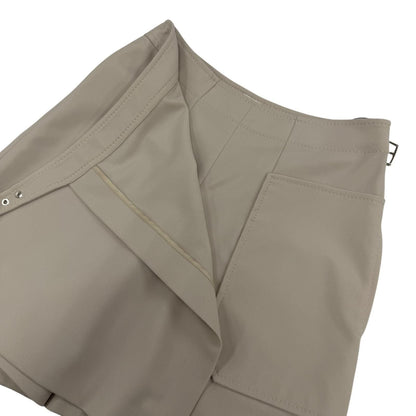 Hermes Virgin Wool Belt Design Culottes Pants Shorts Beige 36 — view 4