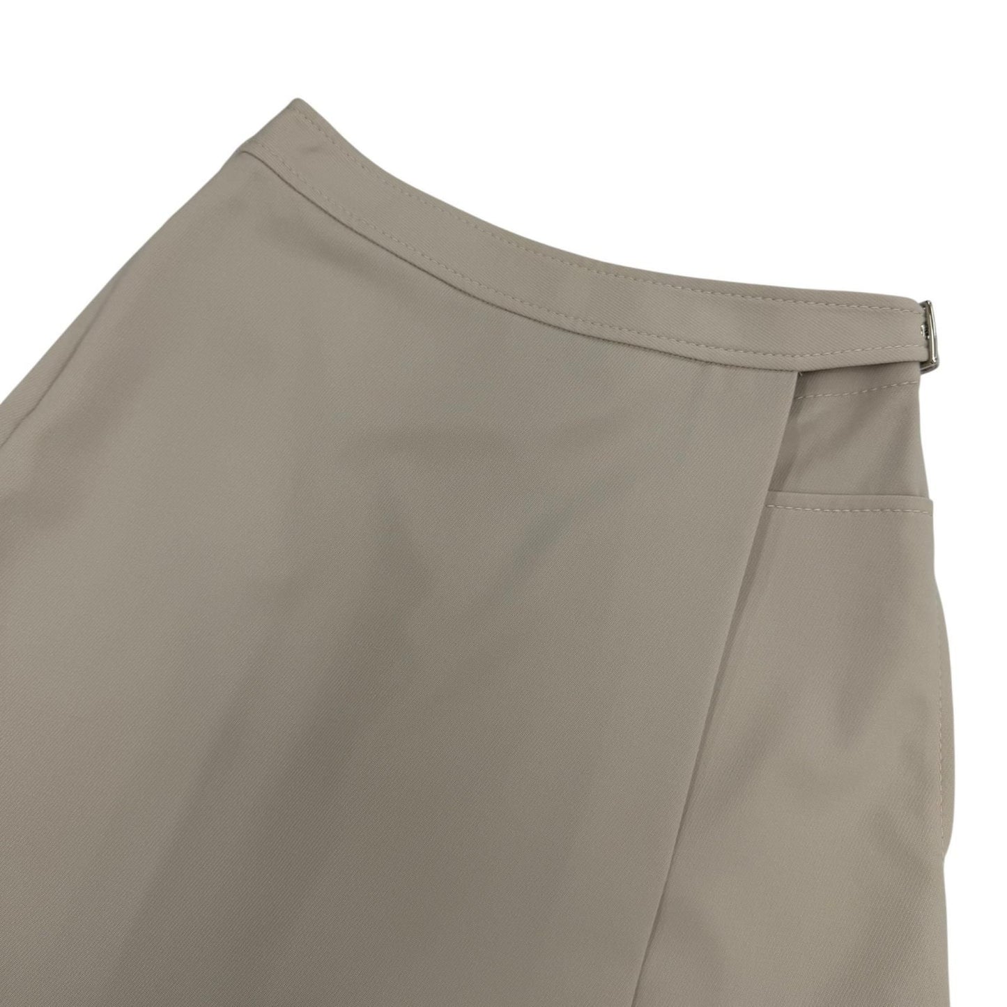 Hermes Virgin Wool Belt Design Culottes Pants Shorts Beige 36 — view 3