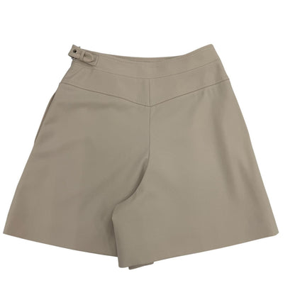 Hermes Virgin Wool Belt Design Culottes Pants Shorts Beige 36 — view 2