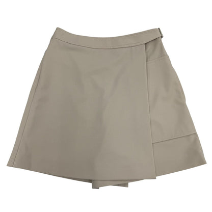 Hermes Virgin Wool Belt Design Culottes Pants Shorts Beige 36