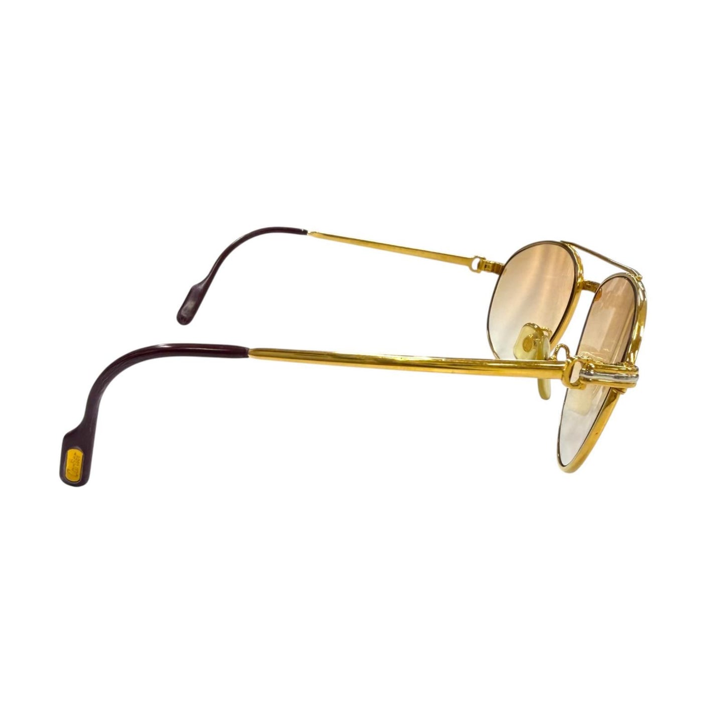 Cartier Vintage Trinity Two Bridge Teardrop Gradient Eyewear Sunglasses 54 16 — view 4