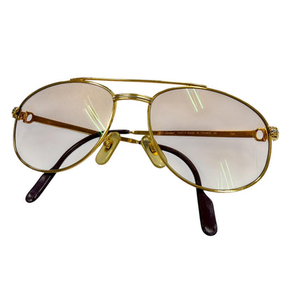Cartier Vintage Trinity Two Bridge Teardrop Gradient Eyewear Sunglasses 54 16