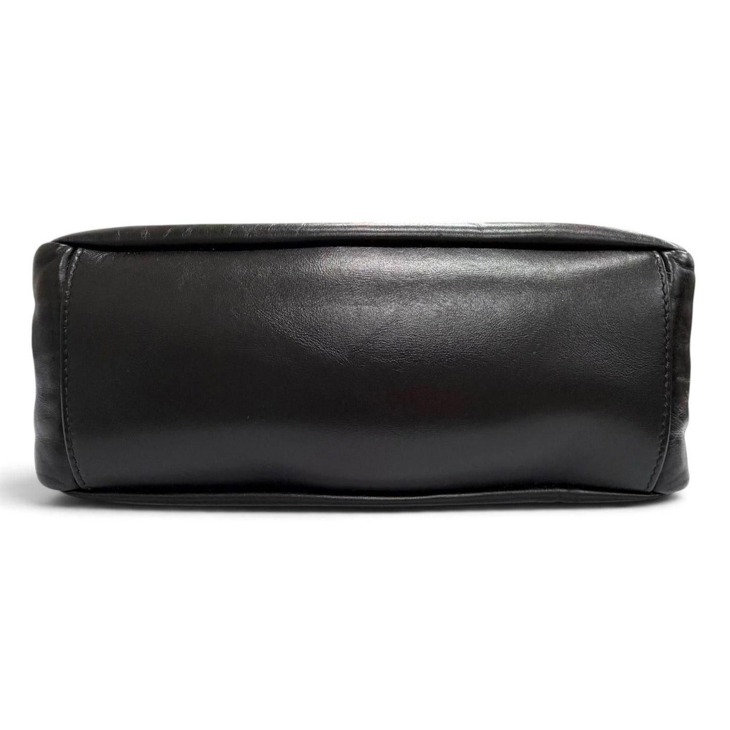 Balenciaga Monaco Leather Sling Bag One Handle Black Gold — view 6