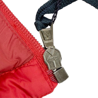 Moncler New Gastonet Logo Patch Hooded Down Jacket Red 116 Kids — view 7